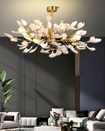 Gingko Canopy Chandelier - Modern Design with Dimmable LED Lighting
