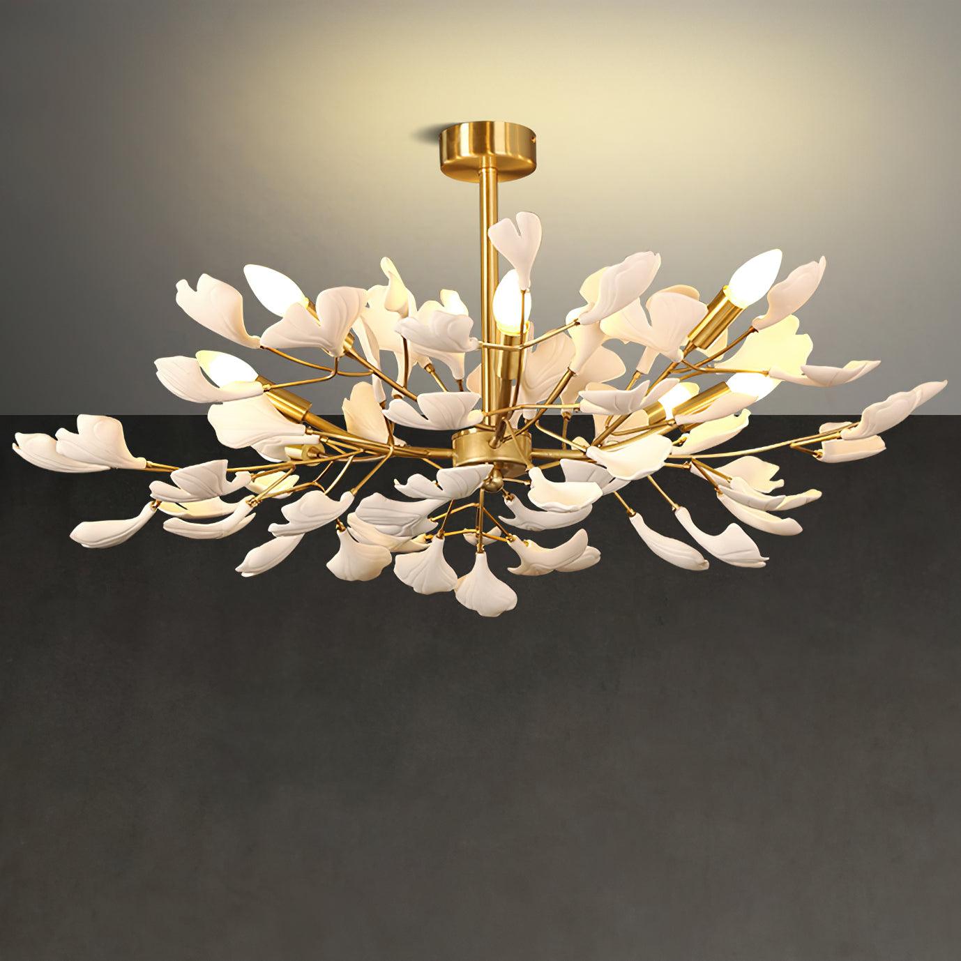 Gingko Canopy Chandelier - Modern Design with Dimmable LED Lighting