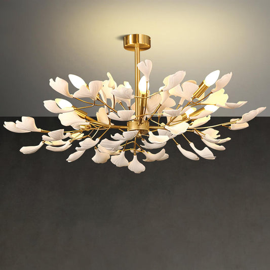 Gingko Canopy Chandelier - Modern Design with Dimmable LED Lighting