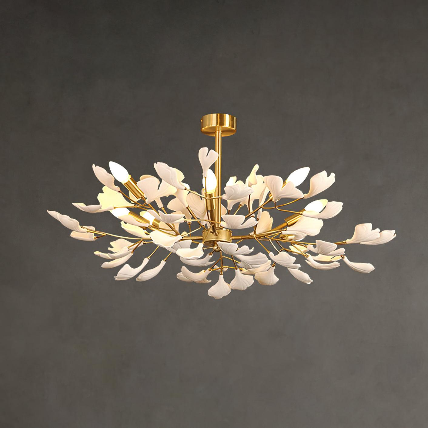 Gingko Canopy Chandelier - Modern Design with Dimmable LED Lighting
