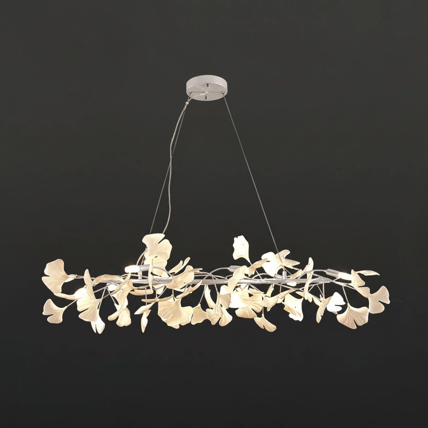 Gingko Branch Chandelier - Modern Design, Adjustable Brightness, LED L