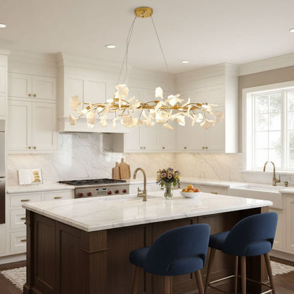 Gingko Branch Chandelier - Modern Design, Adjustable Brightness, LED L
