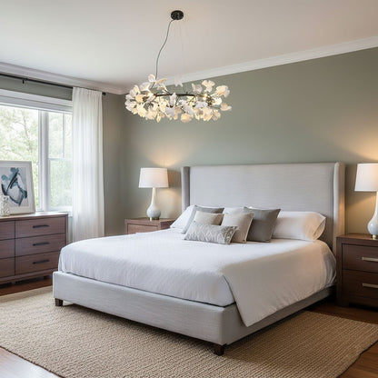 Gingko Crown Chandelier - Elegant Design with Adjustable Brightness