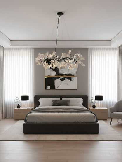 Gingko Crown Chandelier - Elegant Design with Adjustable Brightness