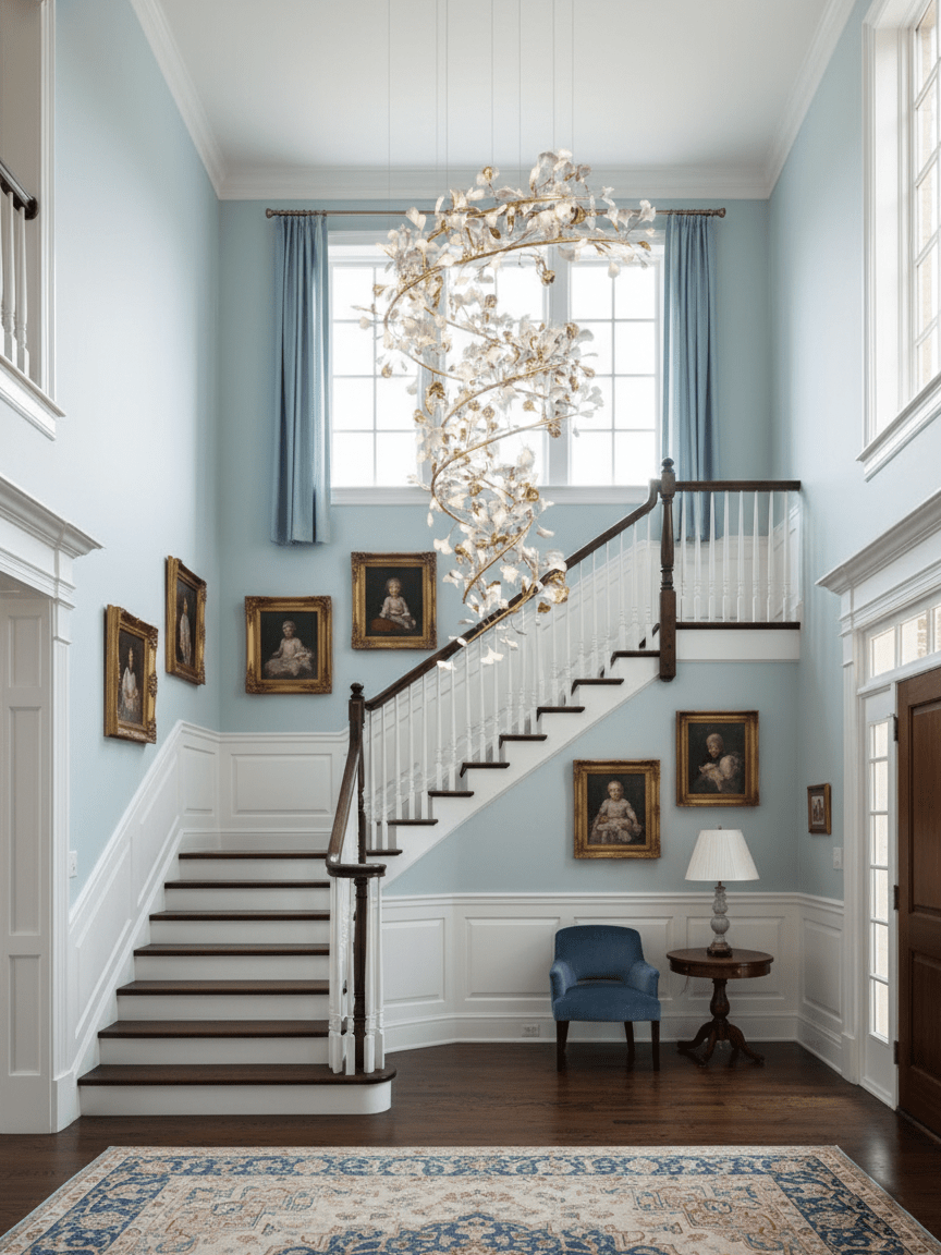 Gingko Spiral Leaf Chandelier - Elegant Design with LED Illumination