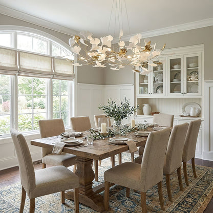 Gingko Wreath Chandelier - Elegant Design with Adjustable Brightness