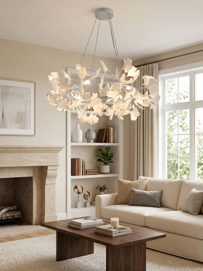 Gingko Crown Chandelier - Elegant Design with Adjustable Brightness