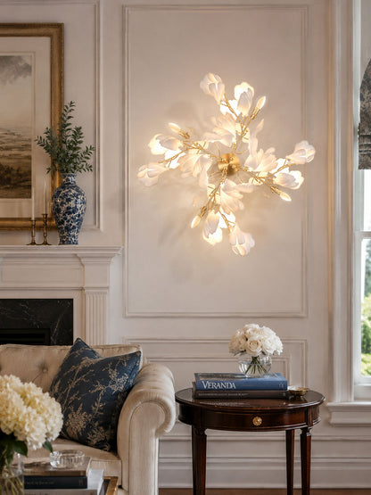 Gingko Flowers Wall Lamp - Adjustable Brightness, Energy Efficient Des