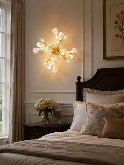 Gingko Flowers Wall Lamp - Adjustable Brightness, Energy Efficient Des