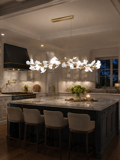 Gingko Garland Chandelier - Elegant Design with Adjustable Brightness