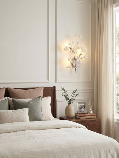 Gingko Modern Wall Lamp - LED Illumination & Adjustable Brightness
