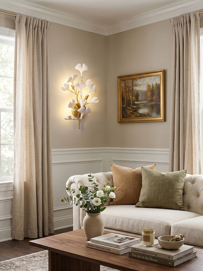 Gingko Modern Wall Lamp - LED Illumination & Adjustable Brightness