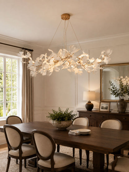 Gingko Wing Chandelier - Elegant Design with Adjustable Brightness & E