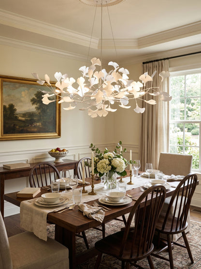 Gingko Wreath Chandelier - Elegant Design with Adjustable Brightness