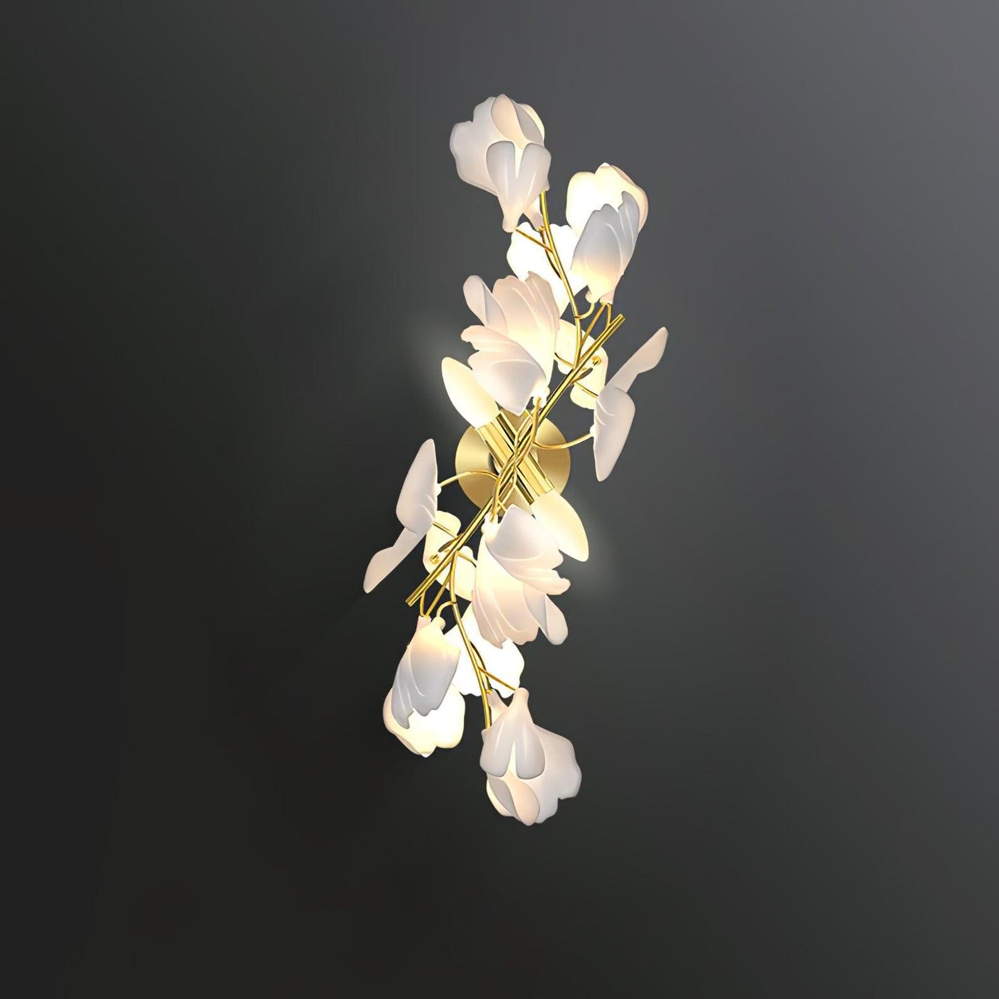 Gingko Flowers Wall Lamp - Adjustable Brightness, Energy Efficient Des