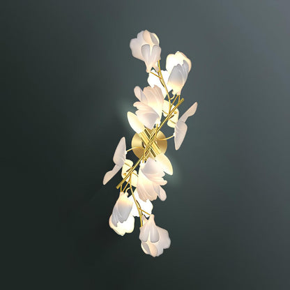 Gingko Flowers Wall Lamp - Adjustable Brightness, Energy Efficient Des