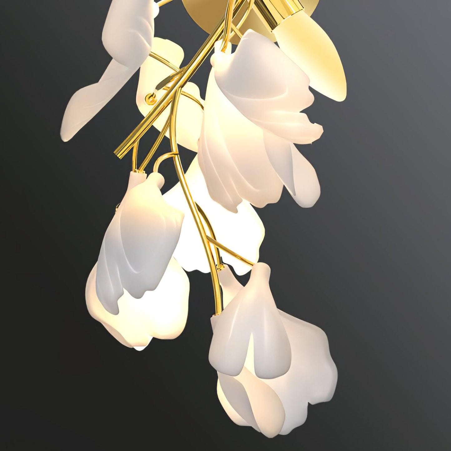 Gingko Flowers Wall Lamp - Adjustable Brightness, Energy Efficient Des