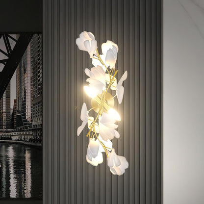 Gingko Flowers Wall Lamp - Adjustable Brightness, Energy Efficient Des