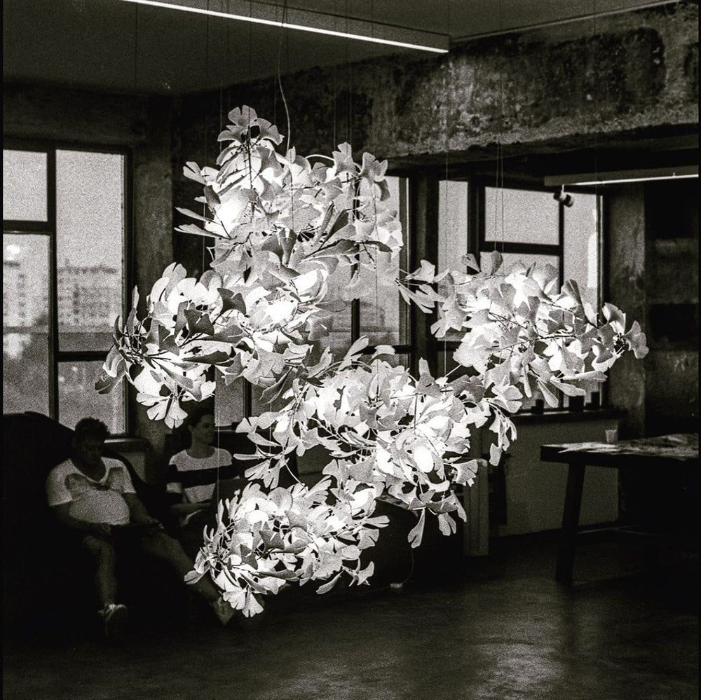 Gingko Leaves Chandelier - Elegant Design with Adjustable Brightness