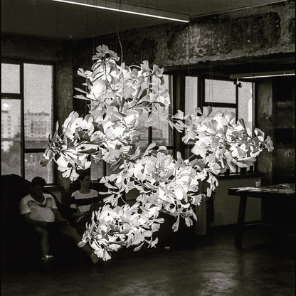 Gingko Leaves Chandelier - Elegant Design with Adjustable Brightness