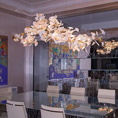 Gingko Leaves Chandelier - Elegant Design with Adjustable Brightness