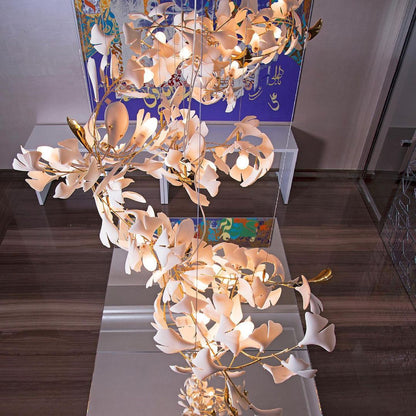 Gingko Leaves Chandelier - Elegant Design with Adjustable Brightness