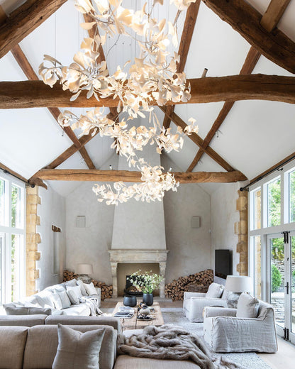 Gingko Leaves Chandelier - Elegant Design with Adjustable Brightness