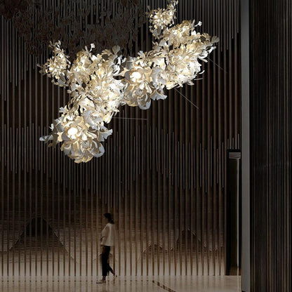 Gingko Leaves Chandelier - Elegant Design with Adjustable Brightness