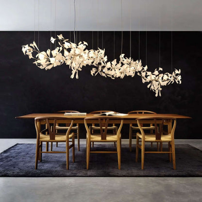 Gingko Leaves Chandelier - Elegant Design with Adjustable Brightness