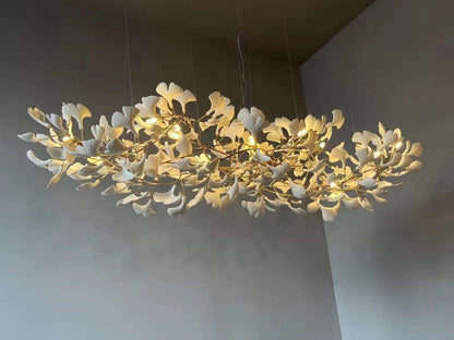Gingko Leaves Chandelier - Elegant Design with Adjustable Brightness