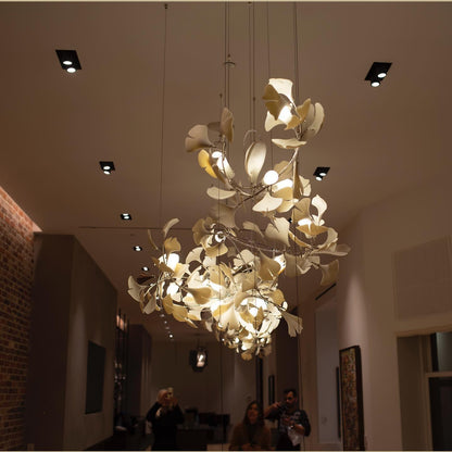 Gingko Bloom Chandelier - Elegant Design with Adjustable Brightness