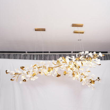 Gingko Bloom Chandelier - Elegant Design with Adjustable Brightness