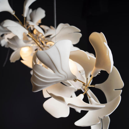 Gingko Bloom Chandelier - Elegant Design with Adjustable Brightness