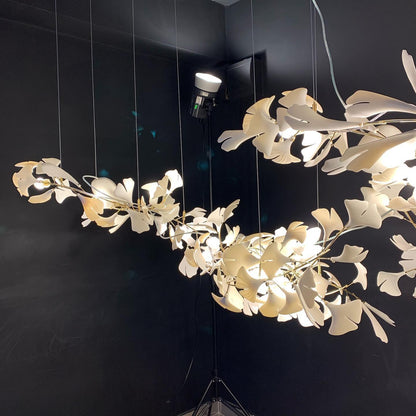 Gingko Bloom Chandelier - Elegant Design with Adjustable Brightness