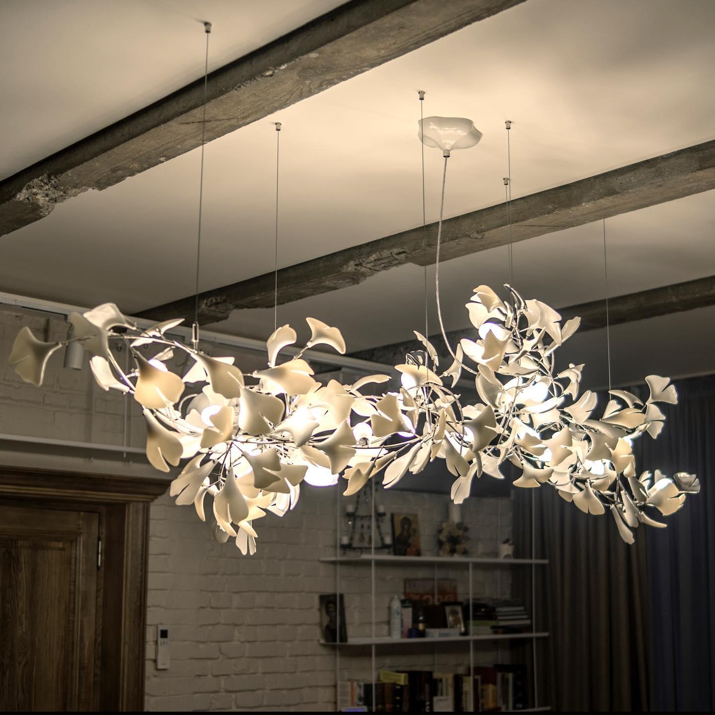 Gingko Bloom Chandelier - Elegant Design with Adjustable Brightness
