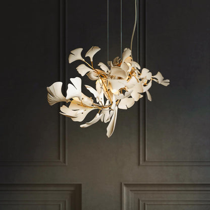 Gingko Bloom Chandelier - Elegant Design with Adjustable Brightness
