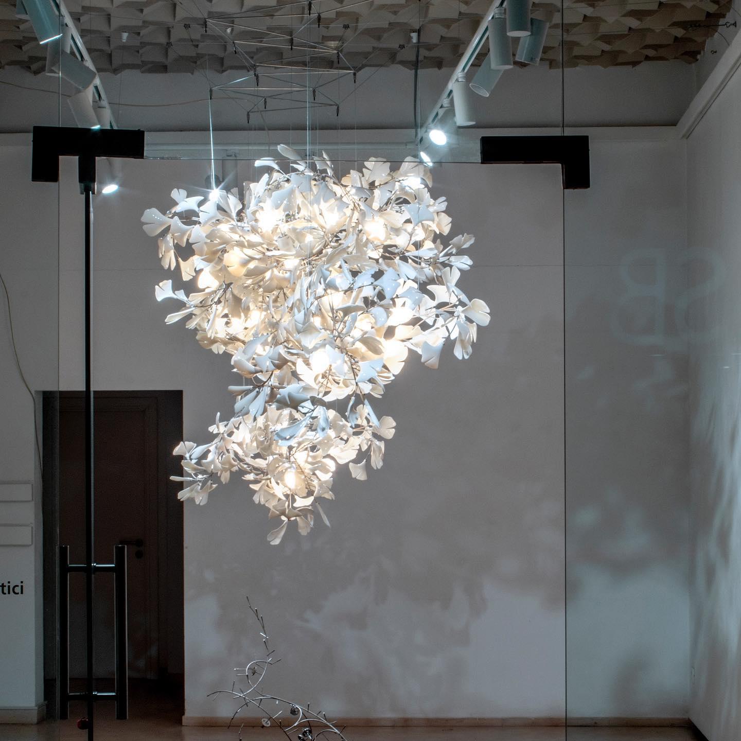 Gingko Bloom Chandelier - Elegant Design with Adjustable Brightness