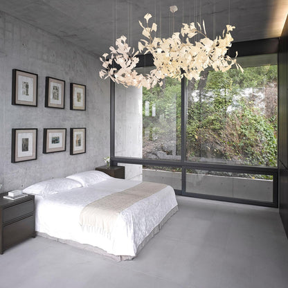 Gingko Bloom Chandelier - Elegant Design with Adjustable Brightness