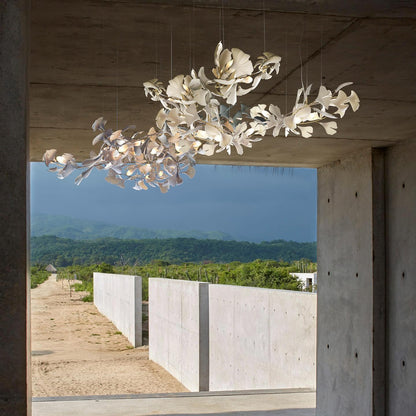 Gingko Bloom Chandelier - Elegant Design with Adjustable Brightness