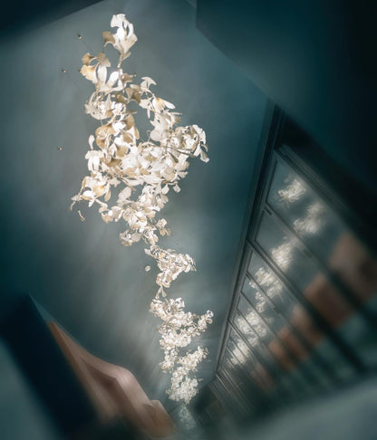 Gingko Bloom Chandelier - Elegant Design with Adjustable Brightness