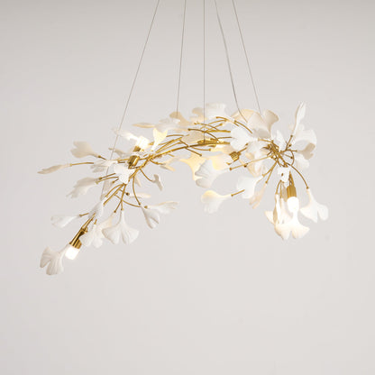Gingko Bloom Chandelier - Elegant Design with Adjustable Brightness