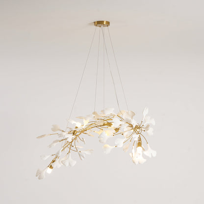 Gingko Bloom Chandelier - Elegant Design with Adjustable Brightness