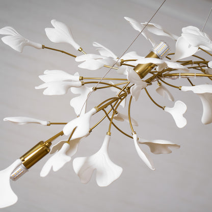 Gingko Bloom Chandelier - Elegant Design with Adjustable Brightness