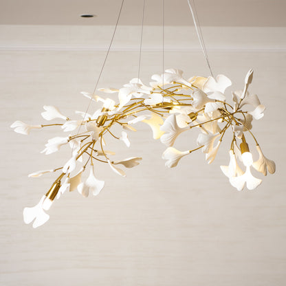 Gingko Bloom Chandelier - Elegant Design with Adjustable Brightness
