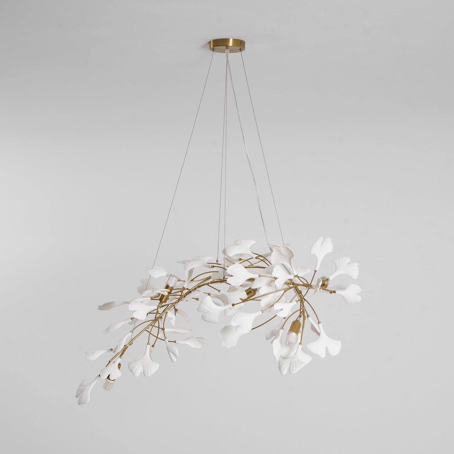 Gingko Bloom Chandelier - Elegant Design with Adjustable Brightness