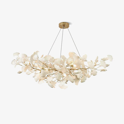 Horizon Bloom Ginkgo Chandelier - Elegant Design & Adjustable Height