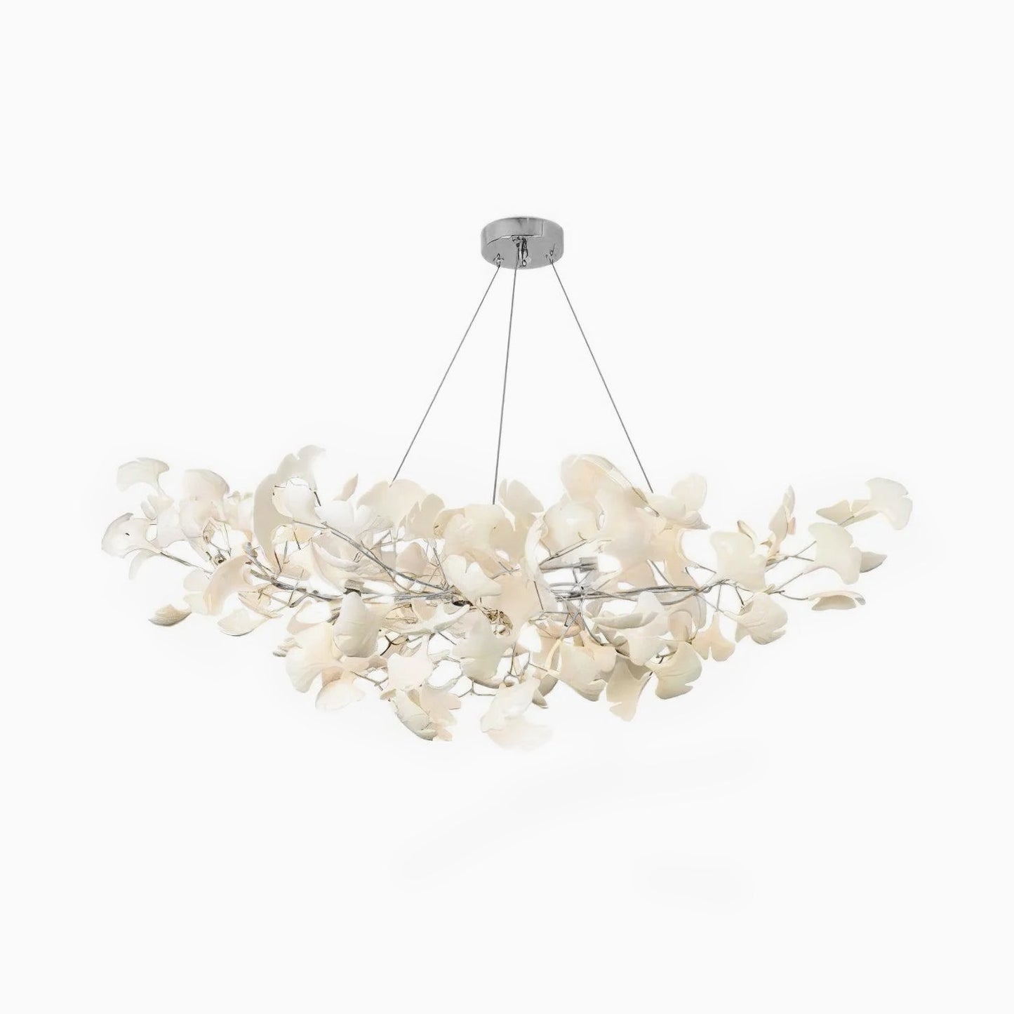 Horizon Bloom Ginkgo Chandelier - Elegant Design & Adjustable Height