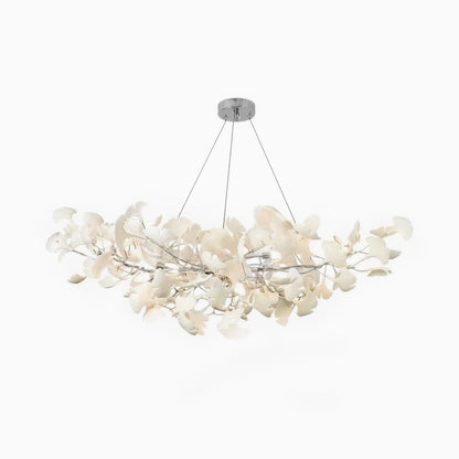 Horizon Bloom Ginkgo Chandelier - Elegant Design & Adjustable Height