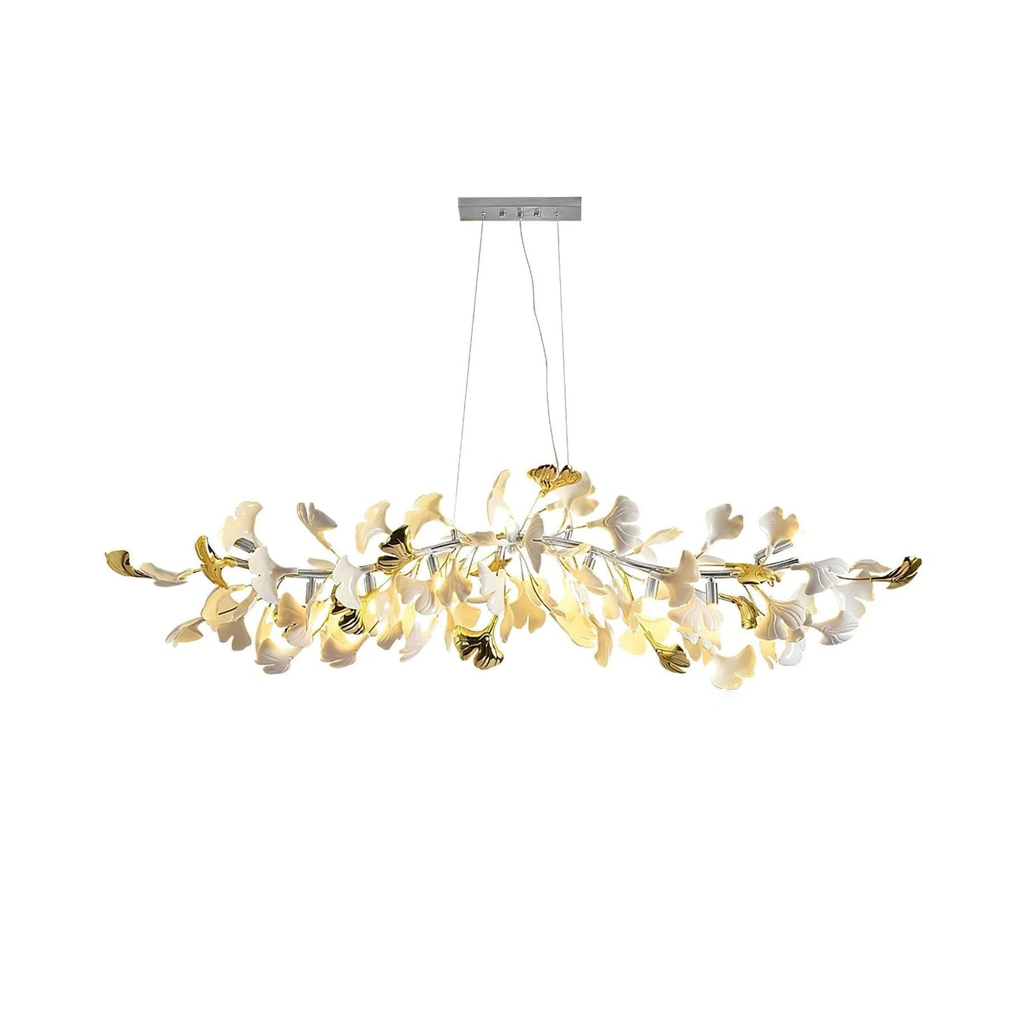 Gingko Cascade Chandelier - Modern LED Lighting with Adjustable Bright
