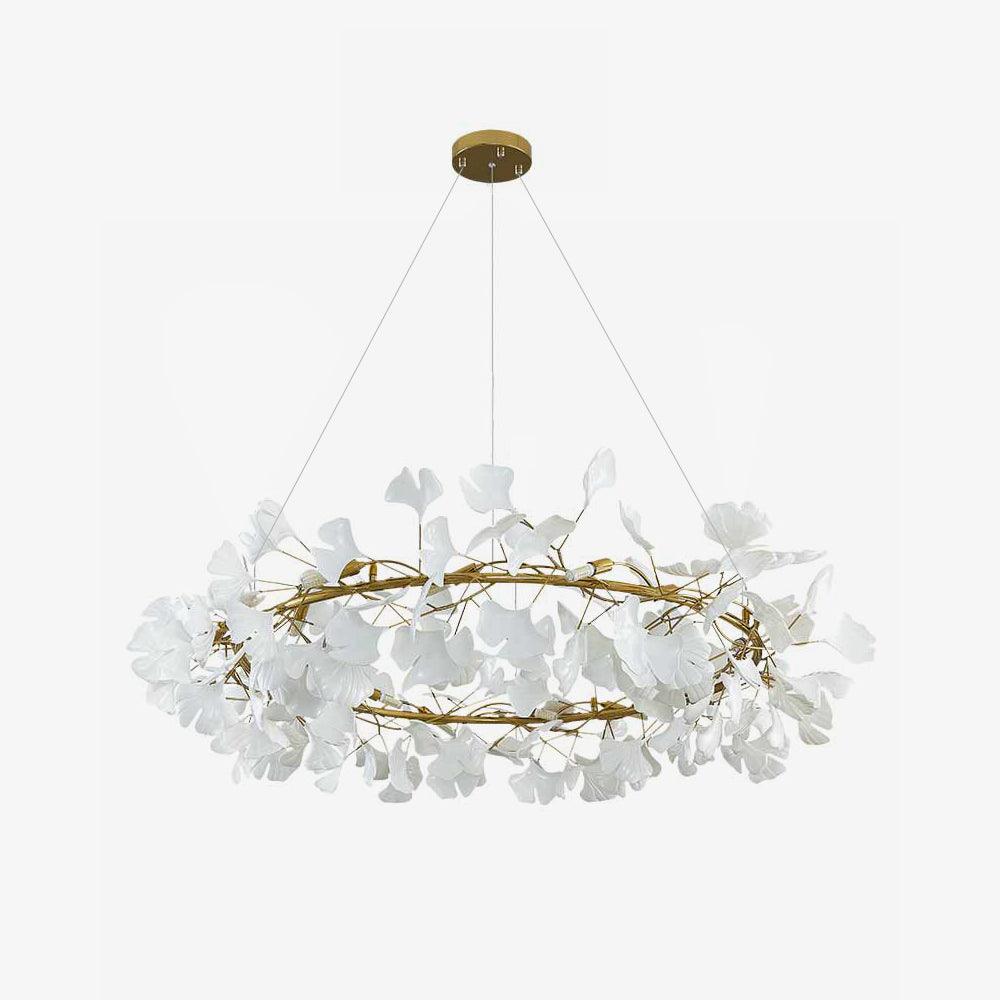Gingko Crown Chandelier - Elegant Design with Adjustable Brightness